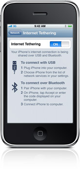 iPhone tethering