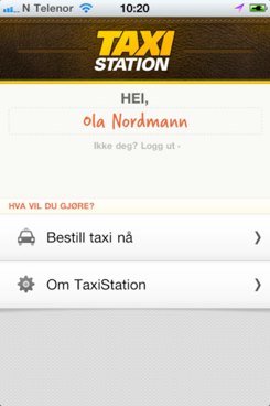 Taxistation gjør taxibestilling lett