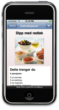 Gilde på iPhone