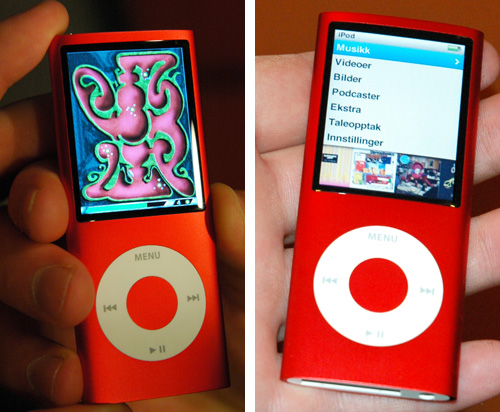 iPod nano hands